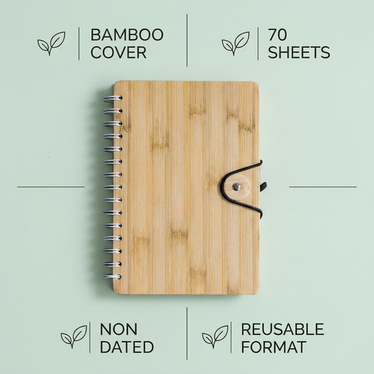 Eco Friendly Bamboo Notebook