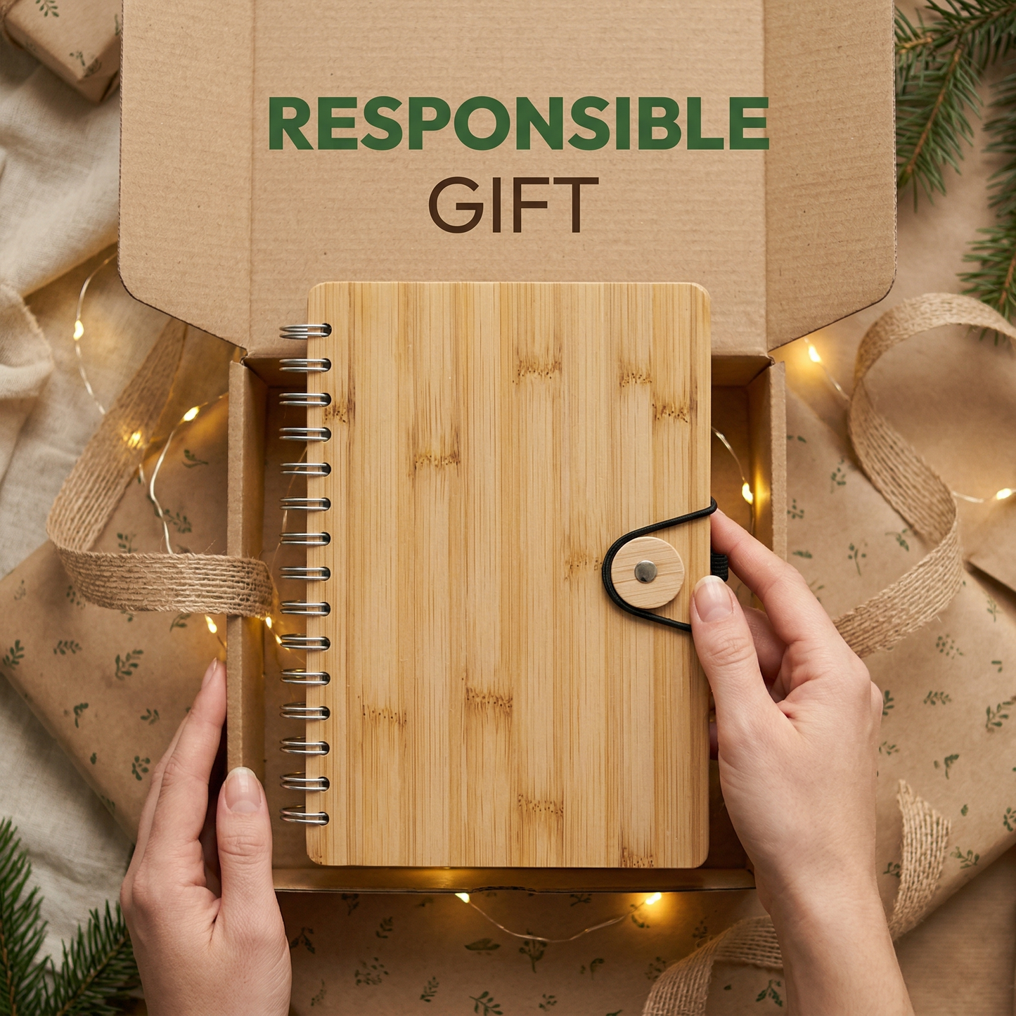 Eco Friendly Bamboo Notebook