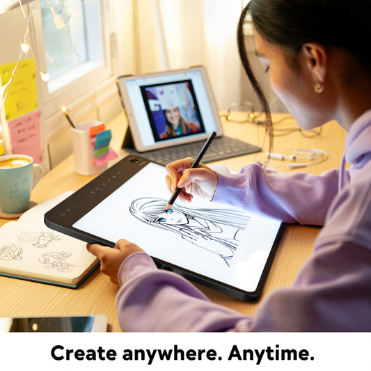 LED Light Tracing Board A4 Size with Anti-Glare Flicker-Free