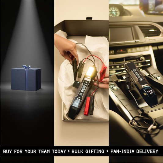 4-in-1 Car Emergency Tool with Vacuum, Tyre Inflator, Jump Starter & Torch