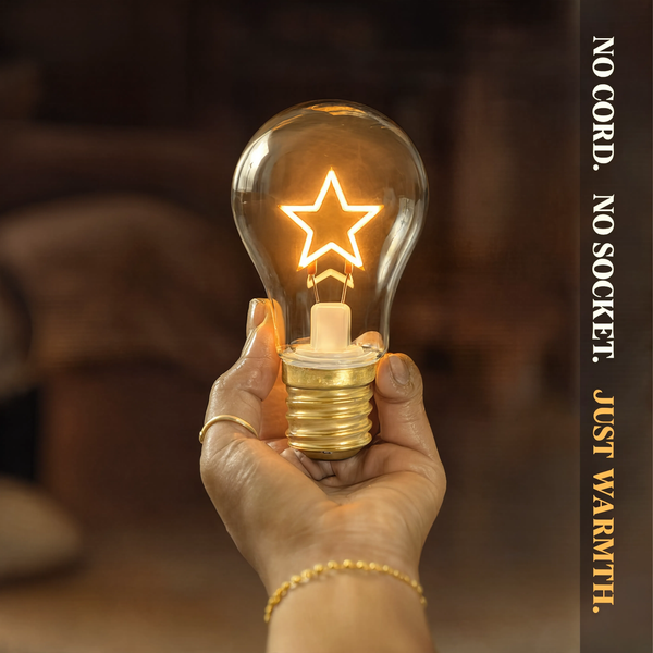 Rechargeable Decorative Bulb with Star Filament