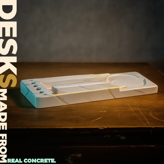 Concrete Desk Organiser for Office