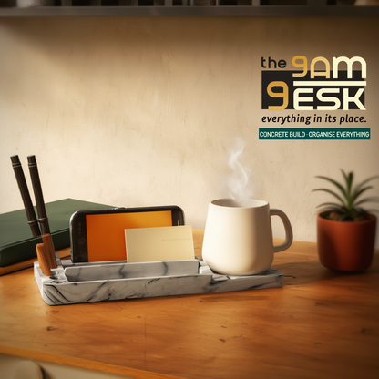 Concrete Desk Organiser for Office