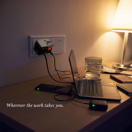 Universal GaN Travel Adapter