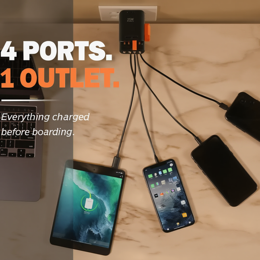 Universal GaN Travel Adapter