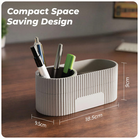 Premium Spin Cement Desk Organizer