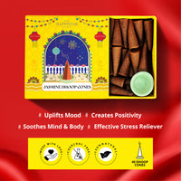 Jasmine-Scented Dhoop Cones (Pack of 40)
