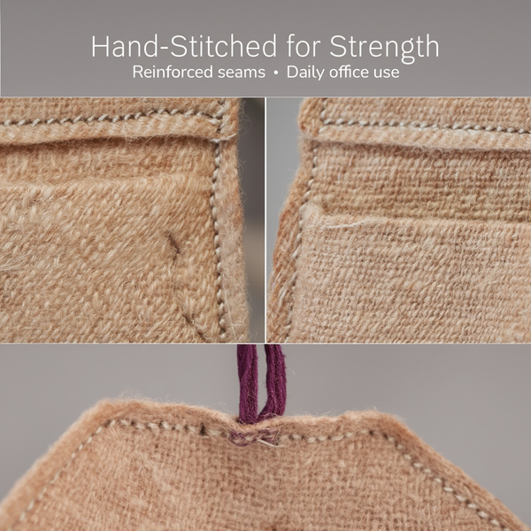 Eco-Friendly Jute Wall Hanging Organizer (3 Compartments)