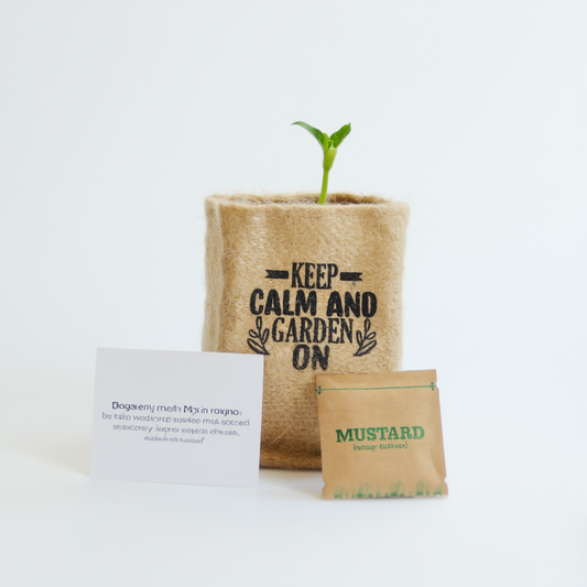 Mini Jute Planter Grow Kit – Eco-Friendly Seed Gift for Corporate & Bulk Gifting (Custom Logo & Branding)