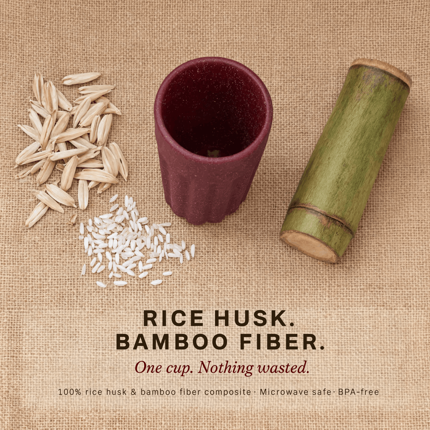 Kulhad Chai Cup Set of 4 | Rice Husk | 100ml Eco Cups