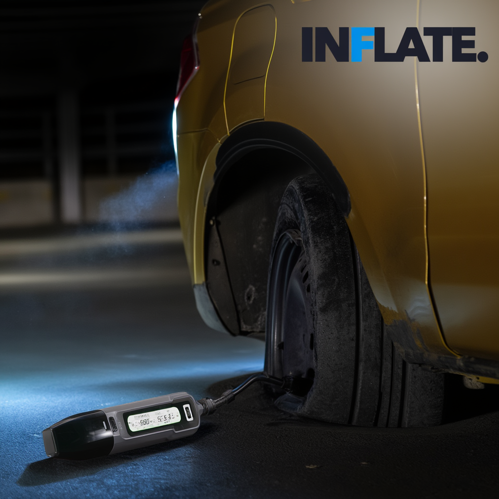 4-in-1 Car Emergency Tool with Vacuum, Tyre Inflator, Jump Starter & Torch