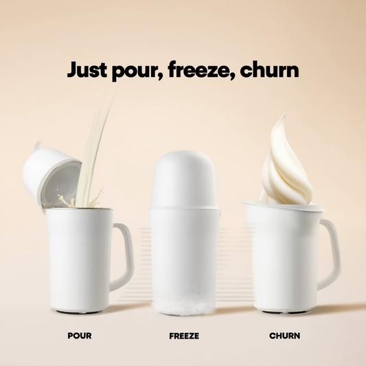 Cordless Rechargeable Portable Ice Cream Maker