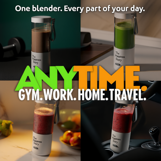 Portable Personal Blender with USB-C Charging | 500ml Rechargeable Smoothie Maker |