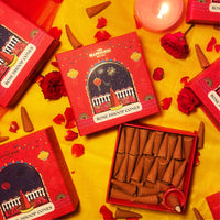 Rose-Scented Dhoop Cones (Pack of 40)