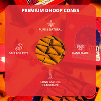 Rose-Scented Dhoop Cones (Pack of 40)