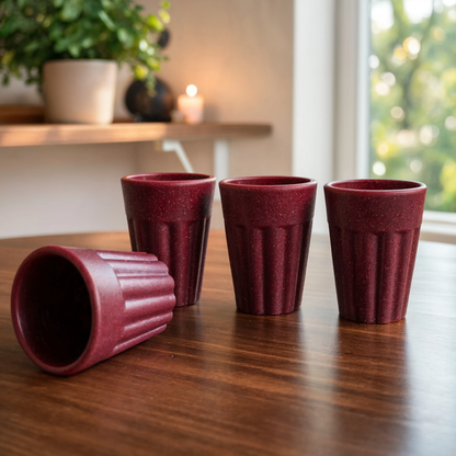 Kulhad Chai Cup Set of 4 | Rice Husk | 100ml Eco Cups