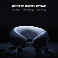 Neck Pillow with Built-In Massager & Heat Therapy