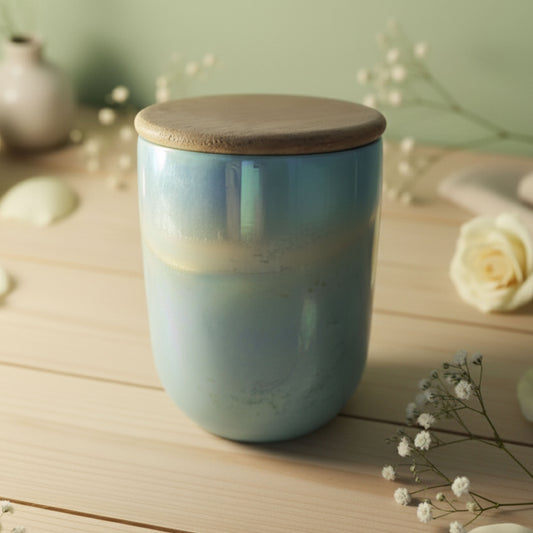 Jasmin Scented Candle in Glass Jar