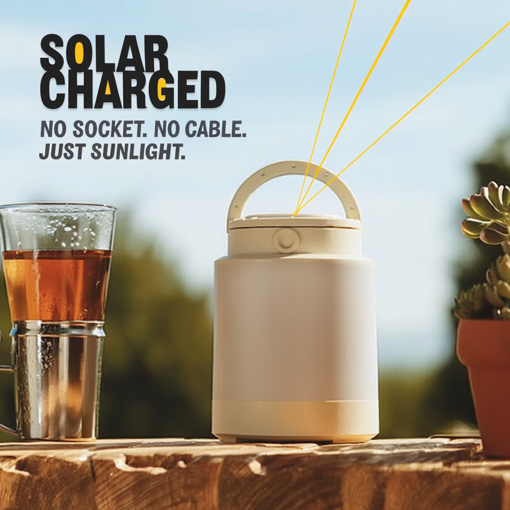 Solar Powered 3-in-1 Rechargeable Lamp