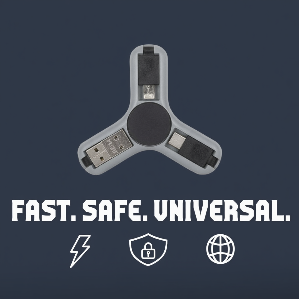 3-in-1 Multi Charging Cable for Corporate Gifting