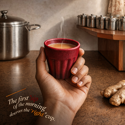 Kulhad Chai Cup Set of 4 | Rice Husk | 100ml Eco Cups