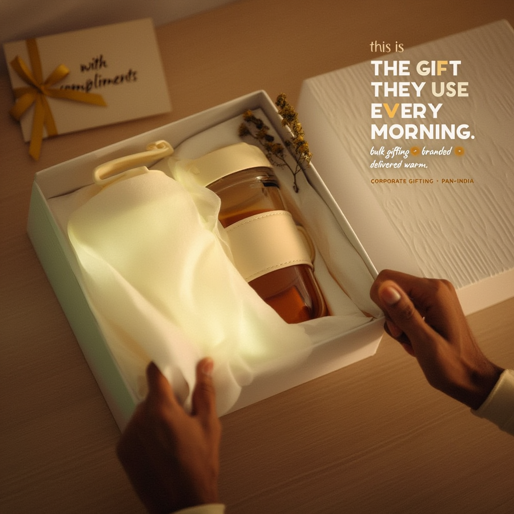 Glass Mug with Dual Sipper Lid & Built-In Phone Stand