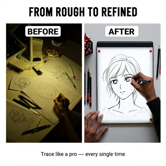 LED Light Tracing Board A4 Size with Anti-Glare Flicker-Free