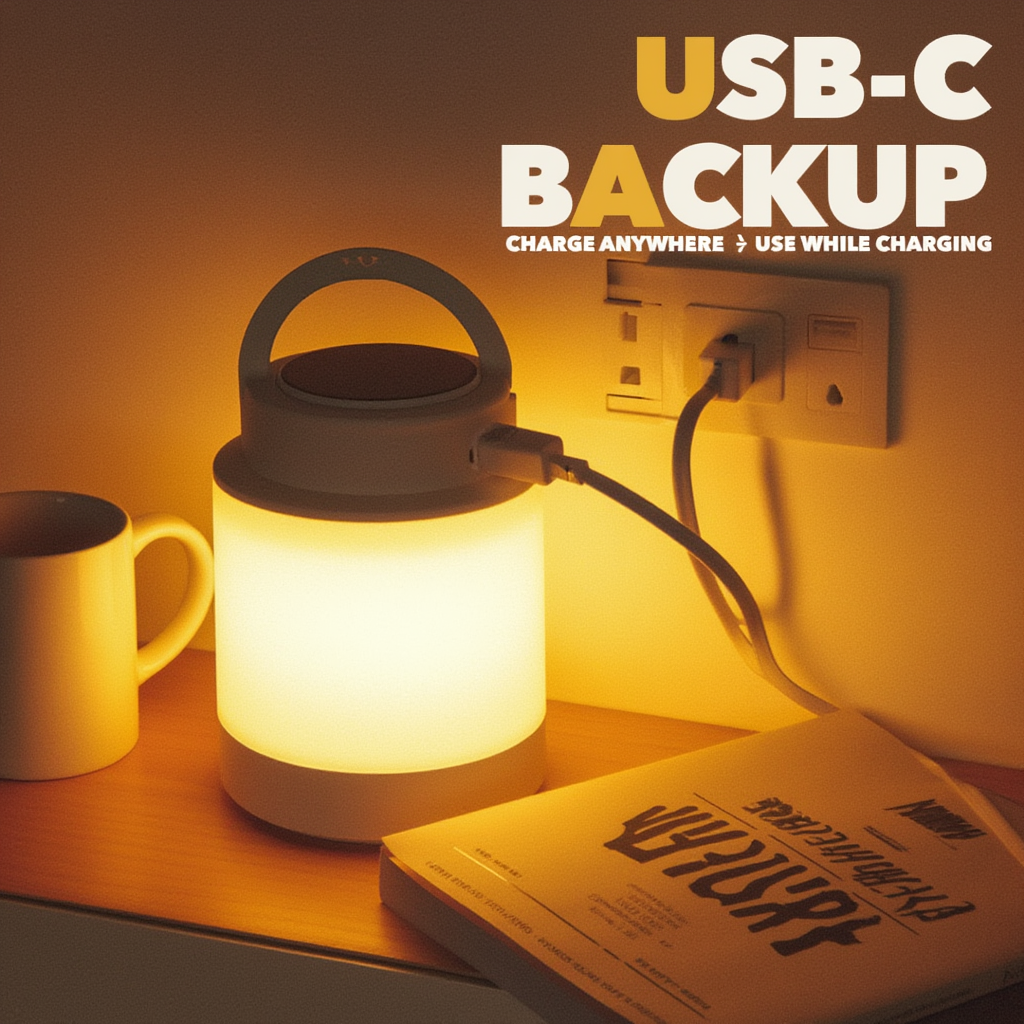 Solar Powered 3-in-1 Rechargeable Lamp