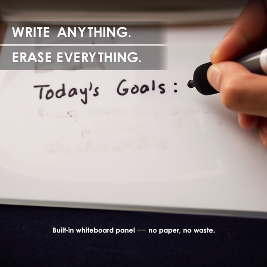 Smart 2-in-1 Eco Felt Mouse Pad with Erasable Writing Board & Whiteboard Marker |28×22 cm