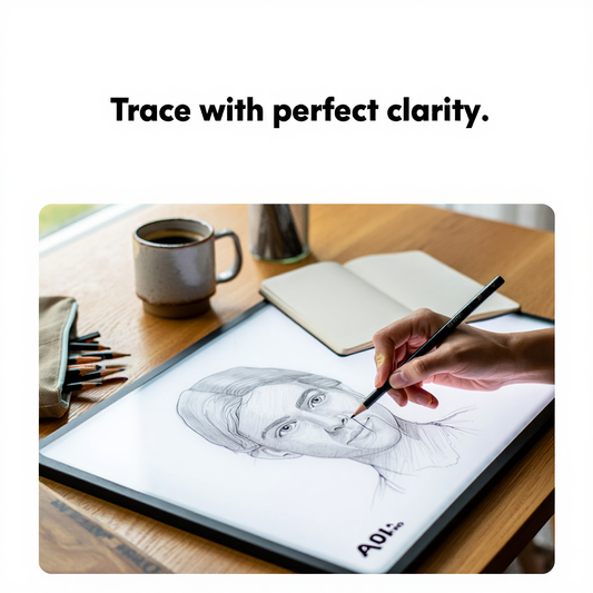 LED Light Tracing Board A4 Size with Anti-Glare Flicker-Free