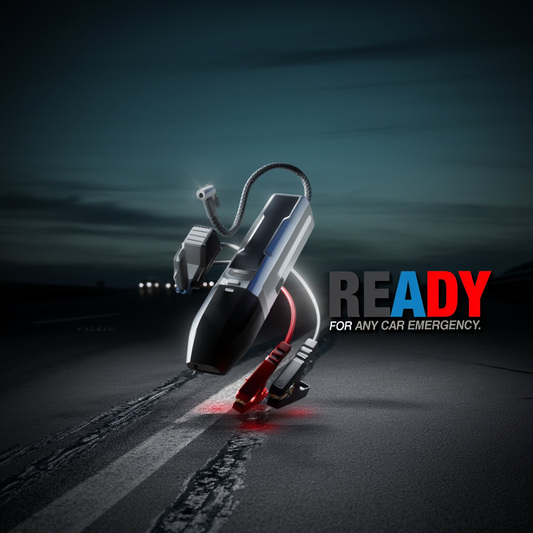 4-in-1 Car Emergency Tool with Vacuum, Tyre Inflator, Jump Starter & Torch