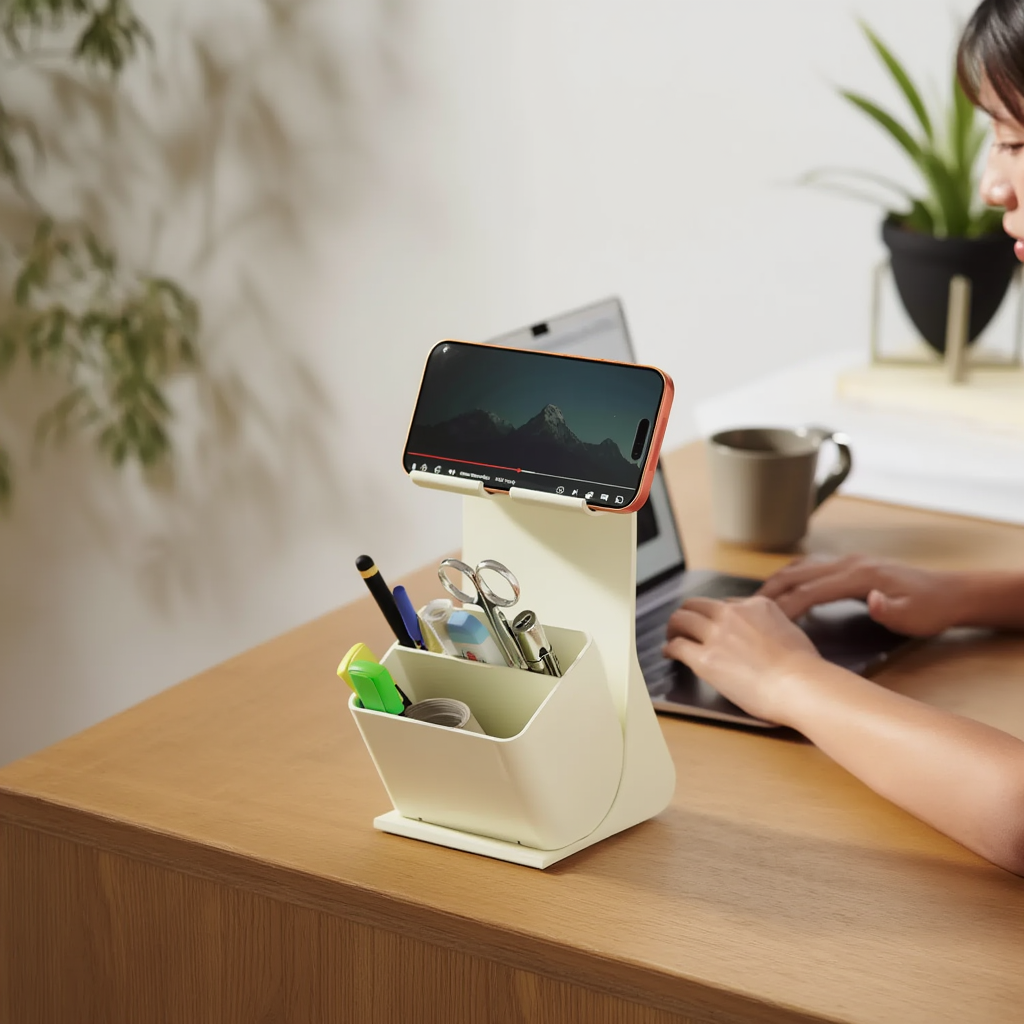 Desk Organizer with Phone Stand