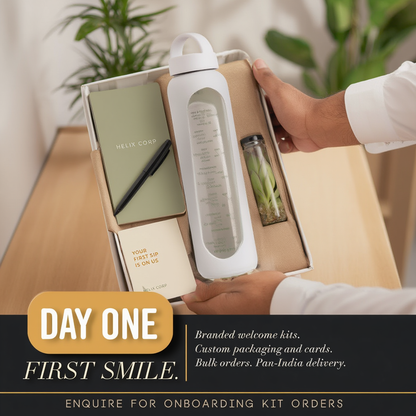Motivational Glass Bottle | Hydration Tracker | 550ml
