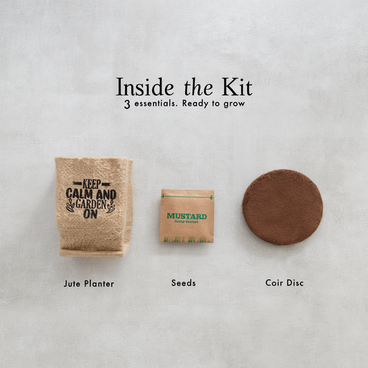 Mini Jute Planter Grow Kit – Eco-Friendly Seed Gift for Corporate & Bulk Gifting (Custom Logo & Branding)