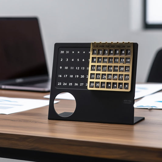 Stainless Steel Perpetual Desk Calendar – Lifetime Use Calendar