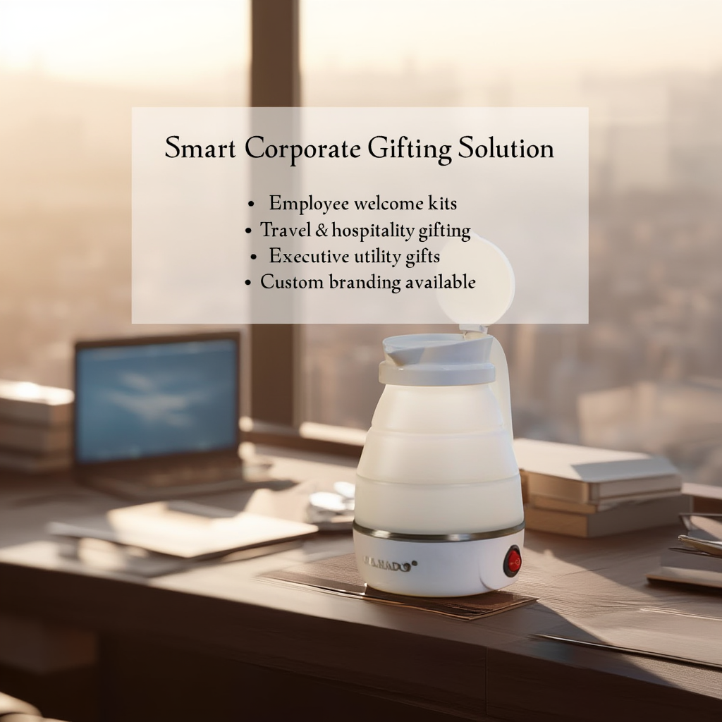 Foldable Electric Travel Kettle & Cook Pot – 0.6L