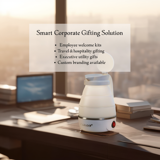 Foldable Electric Travel Kettle & Cook Pot – 0.6L