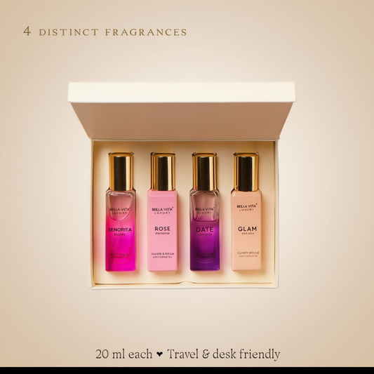Luxury Perfume Discovery Set – 4 Signature Fragrances (20 ml Each)