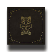 Black cocktail kit box with gold text and design on a white background