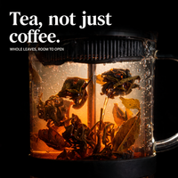 Glass French Press for Tea & Coffee — Borosilicate Carafe, Fine Mesh Filter