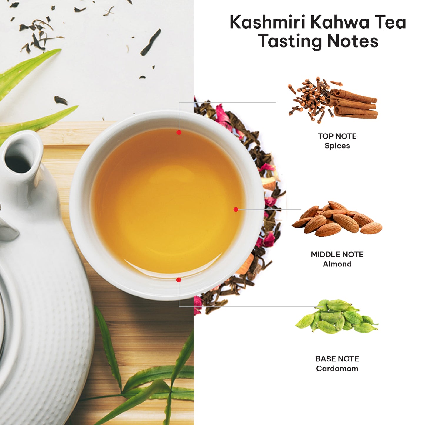 Kashmiri Kahwa Loose-Leaf Green Tea – 100 g