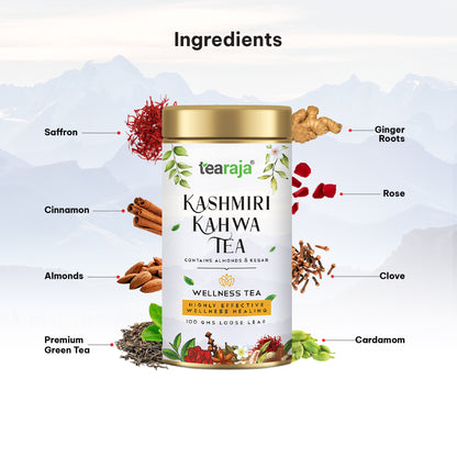 Kashmiri Kahwa Loose-Leaf Green Tea – 100 g