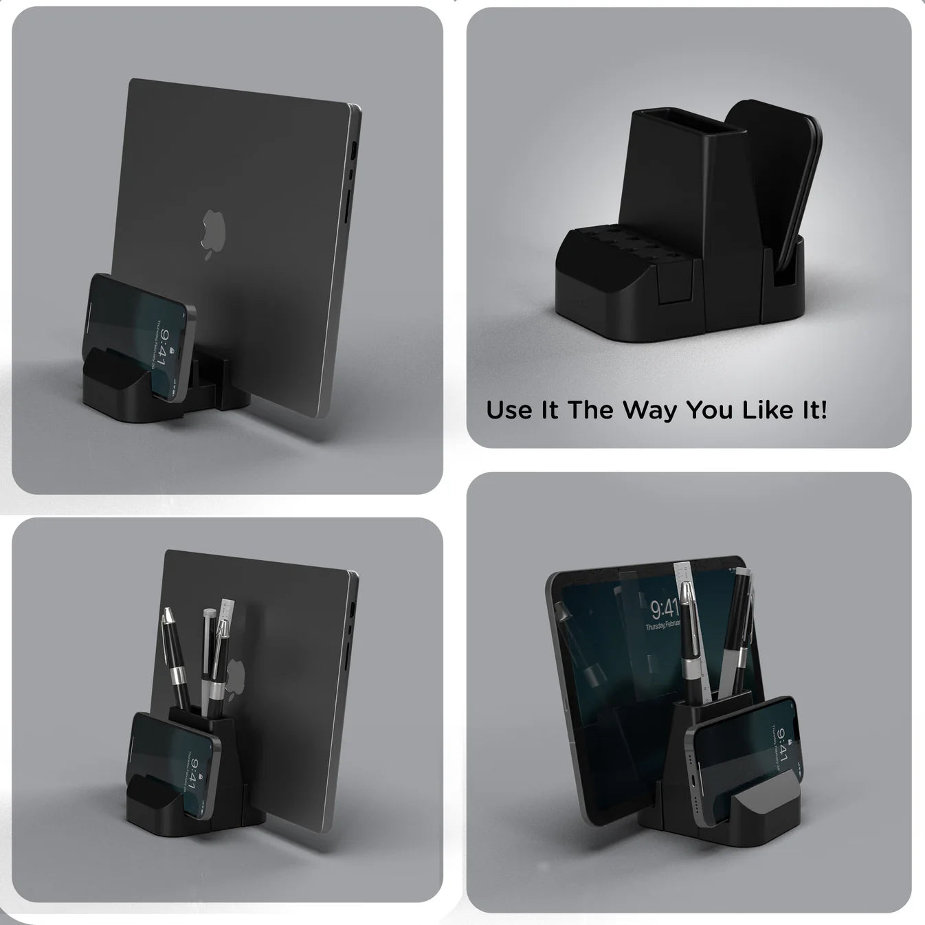 Modular Desk Organiser with Multi-Device Charging.