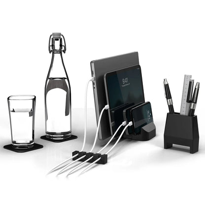 Modular Desk Organiser with Multi-Device Charging.