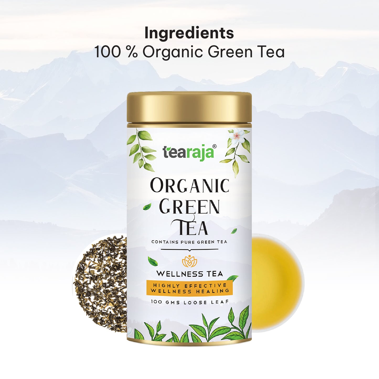 Tearaja Organic Green Tea – Loose Leaf 100 g