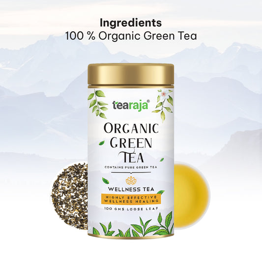 Tearaja Organic Green Tea – Loose Leaf 100 g